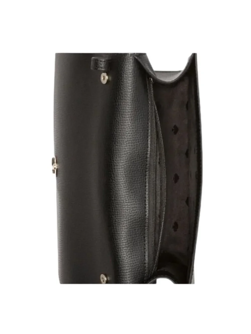 Kate Spade Kristi KB430 Black Refined Grain Leather Flap Crossbody NWT $369